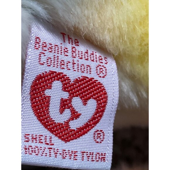 Ty Beanie Buddies Rainbow Chameleon Plush 1999 Colorful Tie-Dye Animal - Picture 13 of 16